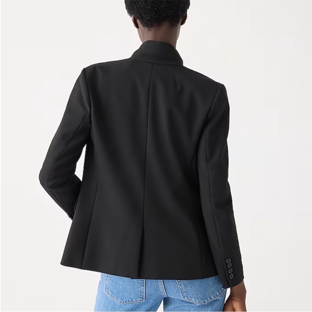 J Crew Regent Blazer Black Wool Size 8 - Picture 2 of 9